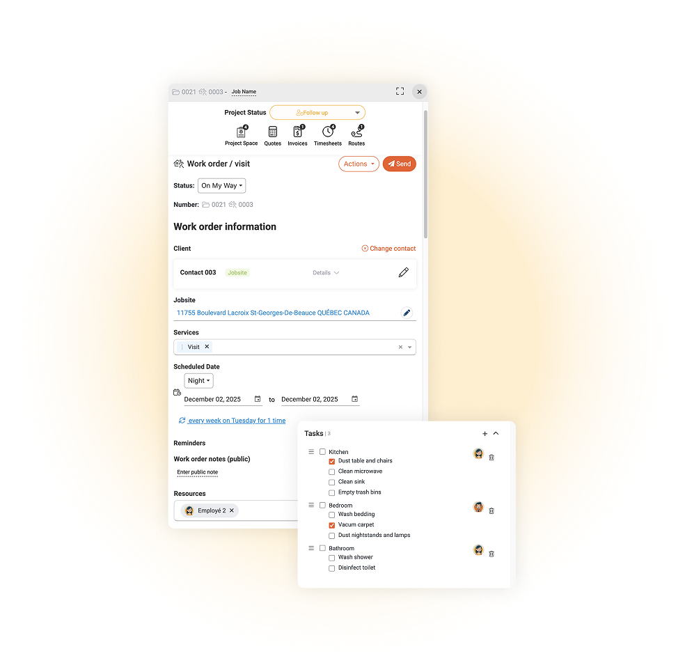 Cleaning-services-work-order
