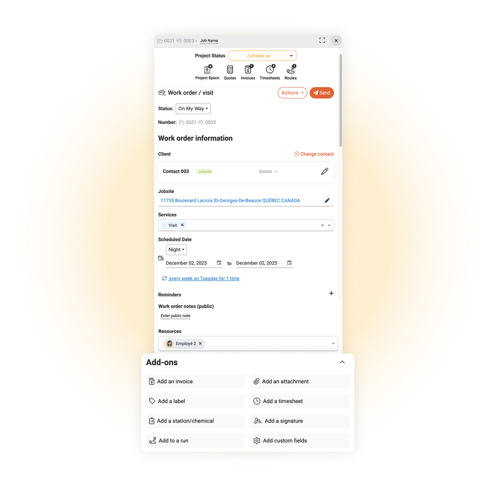 Customized-work-order