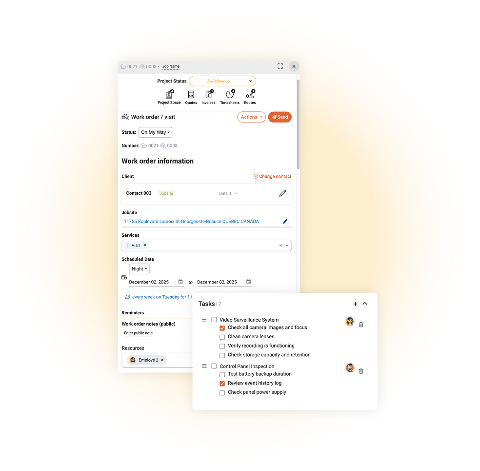 Inspection-work-order