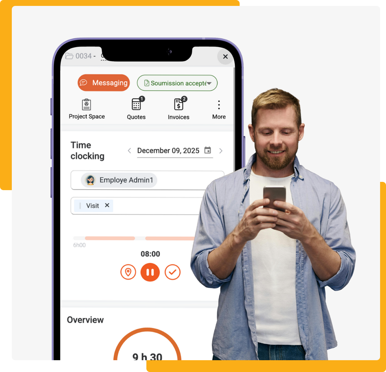 Timeclocking-by-project