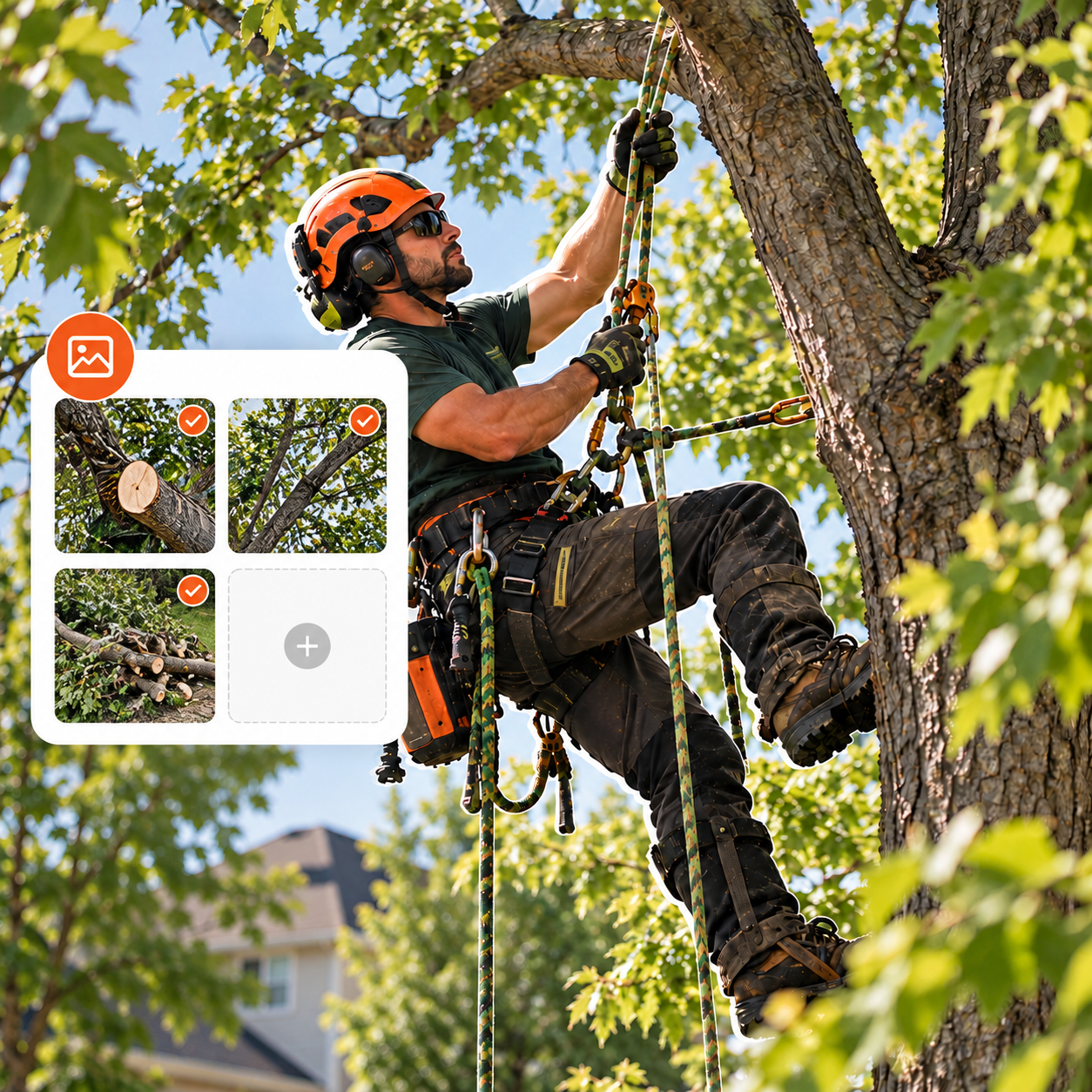 Arboriste en action