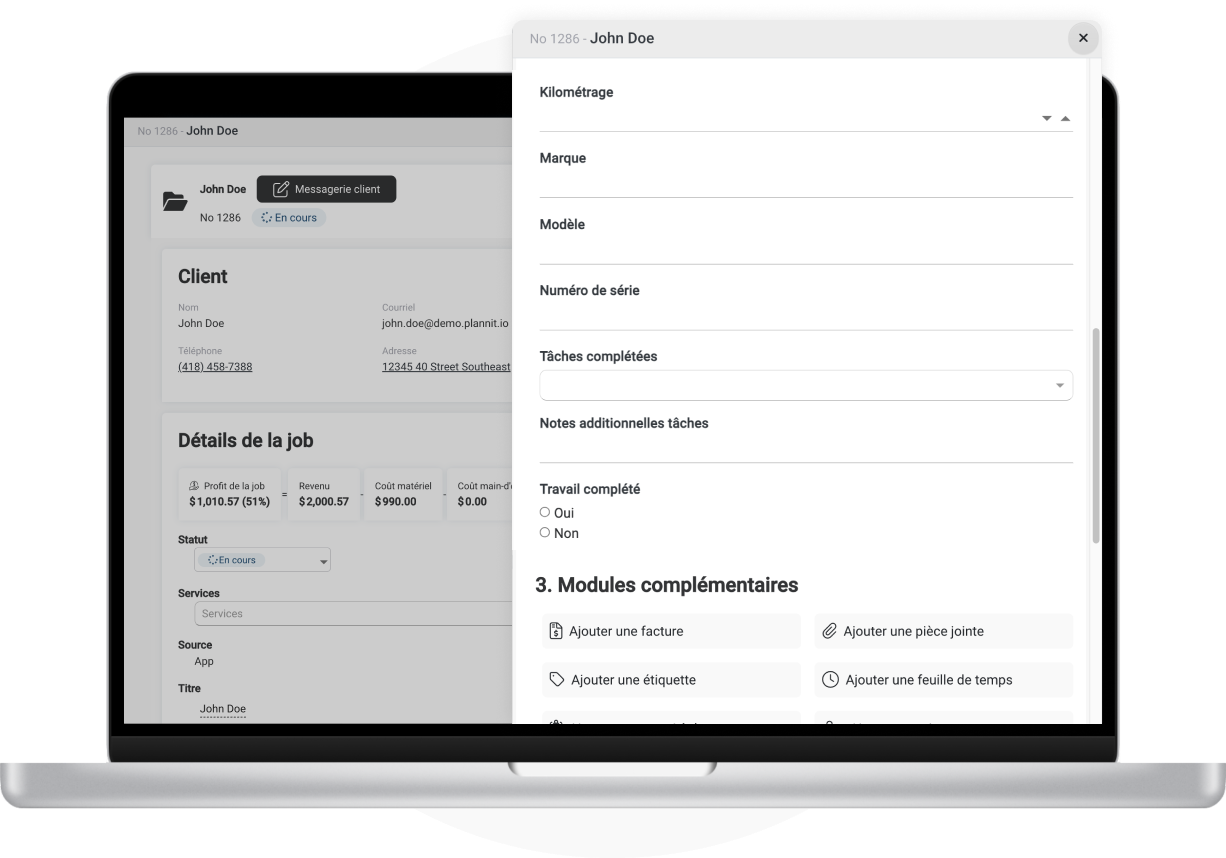 logiciel de bons de travail CVC