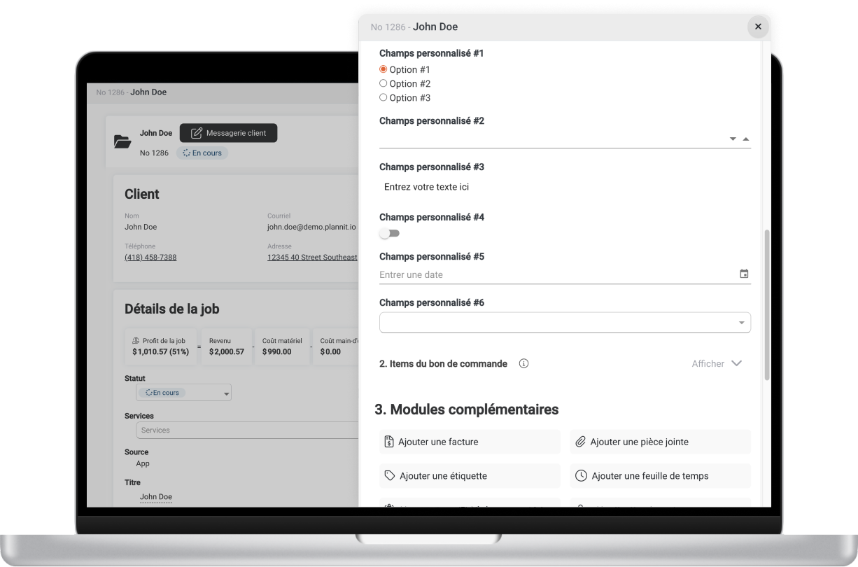 Bons de travail Électriciens