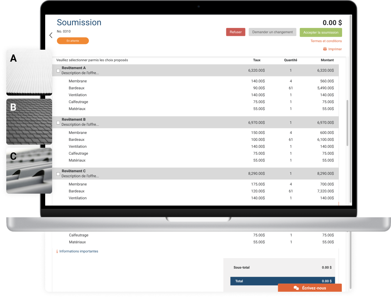 logiciel de soumission en ligne